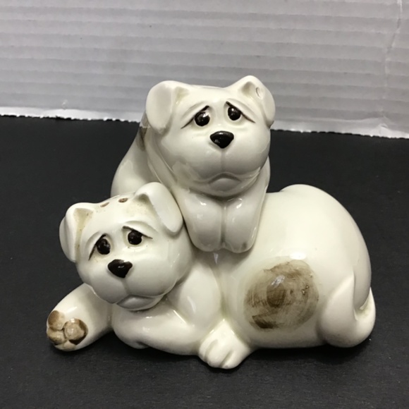 Vintage Fitz & Floyd Spotted Dogs Go With Salt and Pepper Shaker Set - Picture 6 of 7